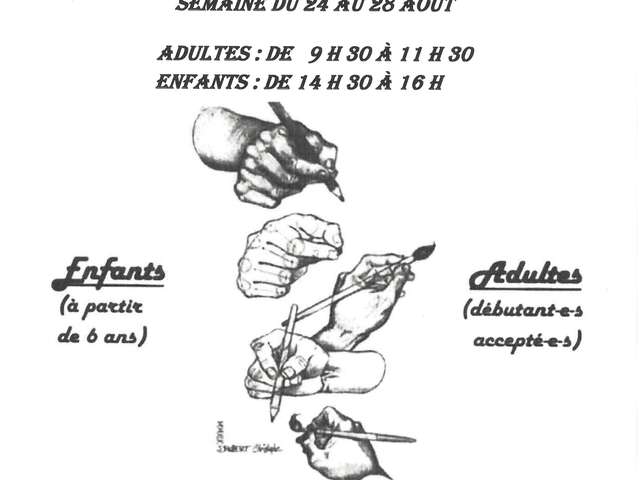 Cours de dessin cet été à Mainsat