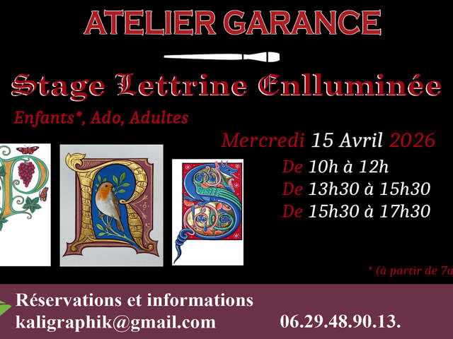Stage letterine enlluminée