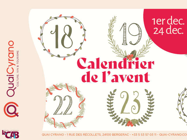 Calendrier de l'avent • Quai Cyrano