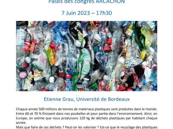 Conférence grand public : Le plastique c'est fantastique ?