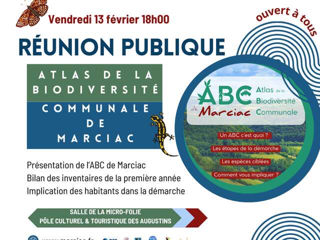 Reunion publique Atlas de la biodiversité