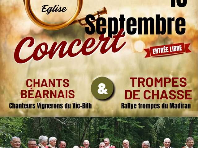 Concert chants béarnais et trompes de chasse