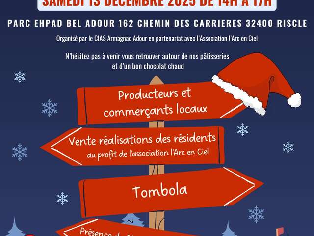 Marché de Noël local.