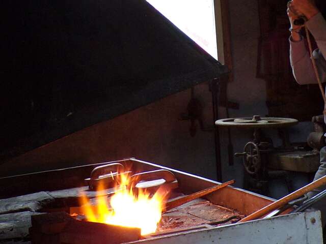 Démonstration forge au musée gascon