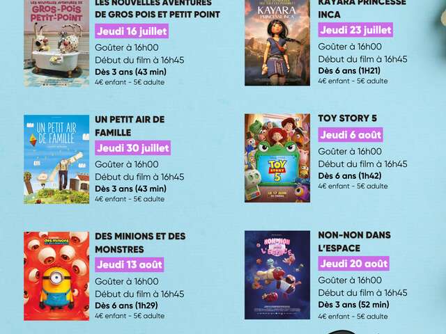 Ciné-goûter pour les enfants