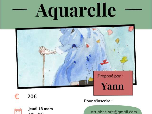 Atelier aquarelle - Association ArtLab Eclore