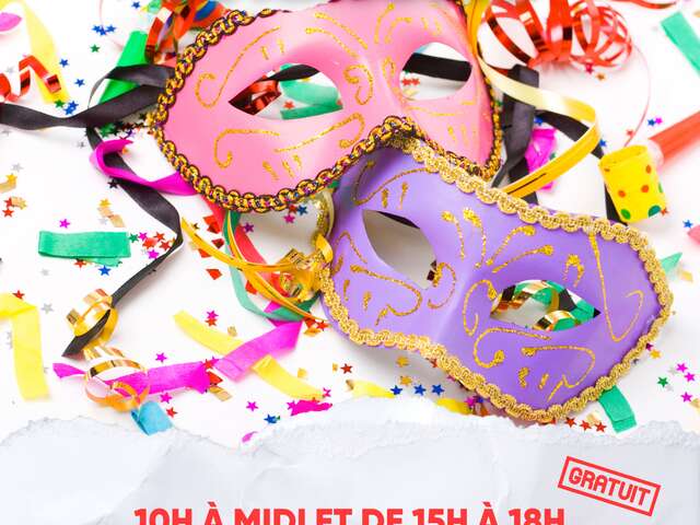 Atelier fabrication de masques de carnaval