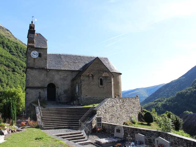 Visites d'églises en vallée d'Aure : les églises sur le chemin de Saint-Jacques