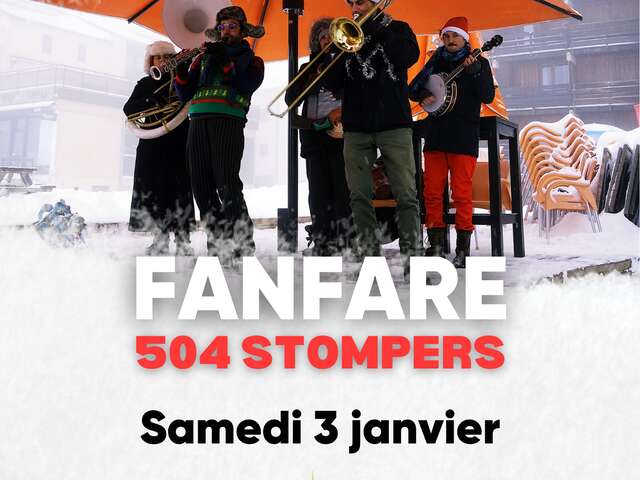 Fanfare à la neige avec le groupe "504 Stompers"
