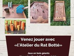 Jeux en bois géants avec L'atelier du Rat Botté