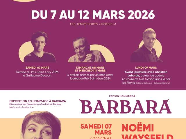 Printemps des Poètes - Hommage à Barbara