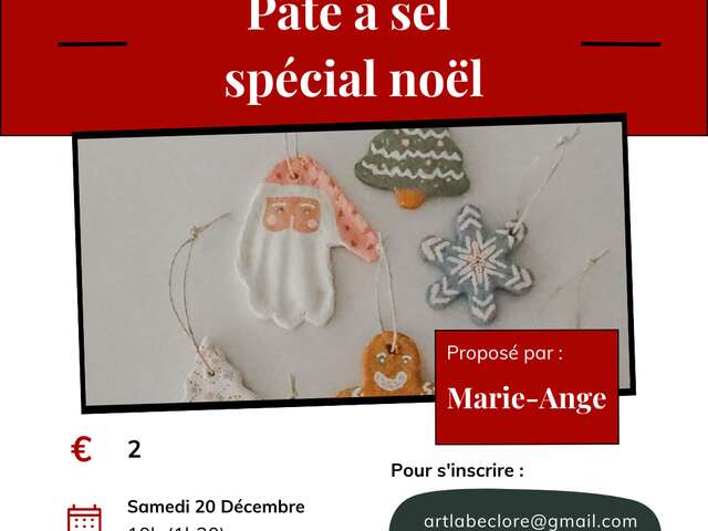 Atelier pâte à sel - Association ArtLab Eclore