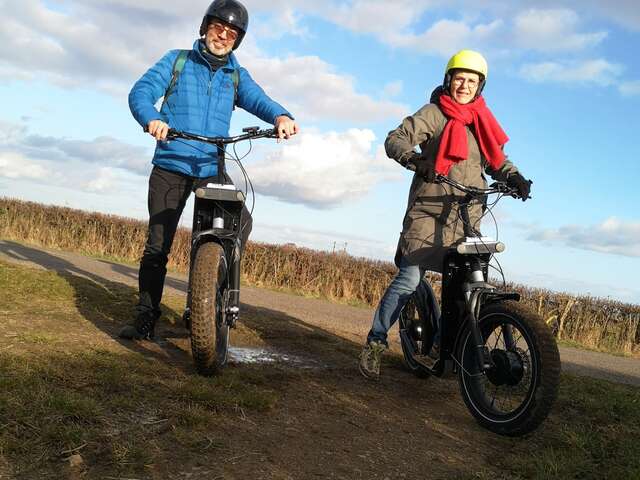 Trottinette électrique tout terrain dans le Morvan