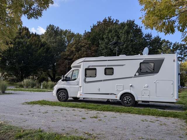 Aire de camping-car du camping du Chêne