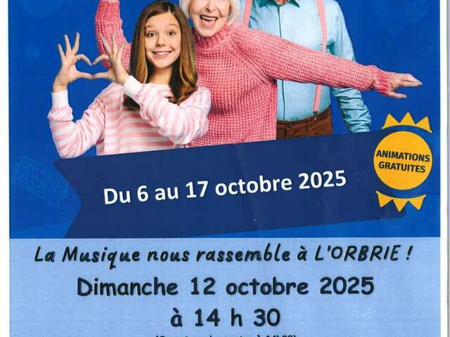 Quinzaine bleue - La Musique nous rassemble à l'ORBRIE !