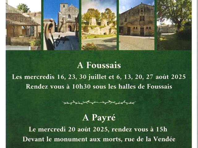 VISITES GUIDÉES DE FOUSSAIS-PAYRÉ