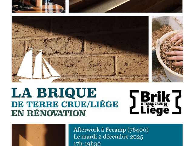 Afterwork - La brique de terre crue / liège en rénovation