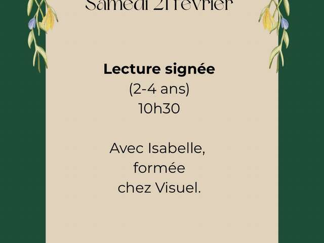 Lecture signée