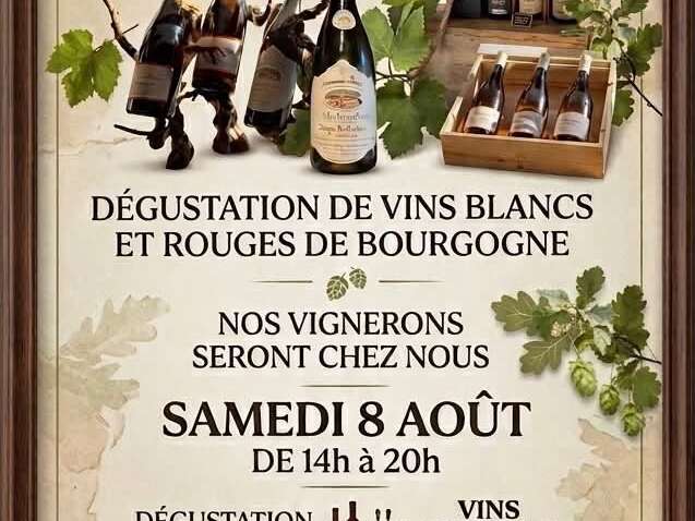 Dégustation de vins de Bourgogne