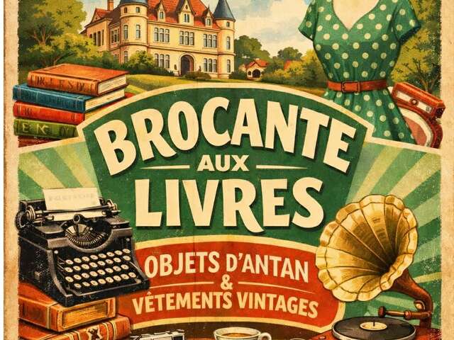 Brocante aux livres et objets anciens