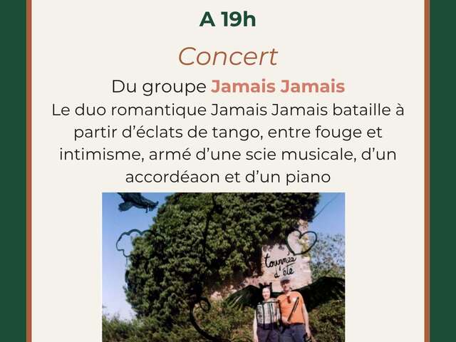 Concert du groupe "Jamais Jamais"