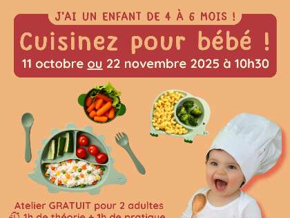 Atelier : Diversification alimentaire de 4 à 6 mois