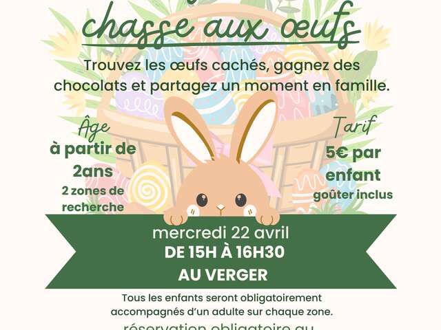 La grande chasse aux oeufs au Verger de Beaunay