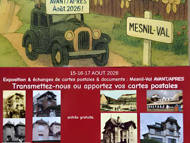 Exposition de cartes postales