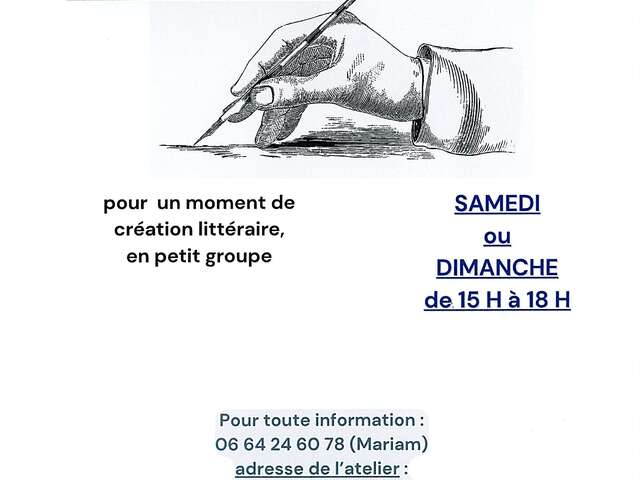 Atelier d'écriture