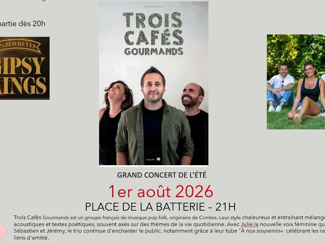 Grand concert de l'été - Trois cafés gourmands