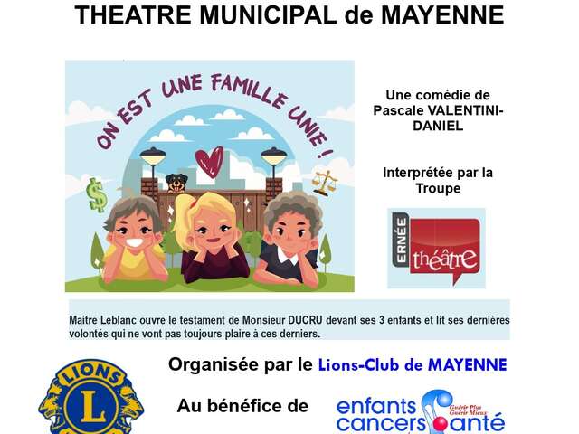 SOIREE THEATRE : ON EST UNE FAMILLE UNIE