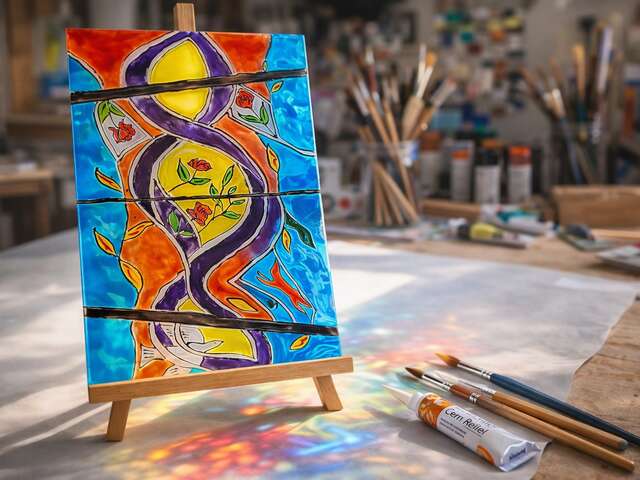 Au charbon... les familles ! Atelier DE VERRE ET DE COULEURS