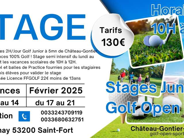 Stage junior Golf Open Sport