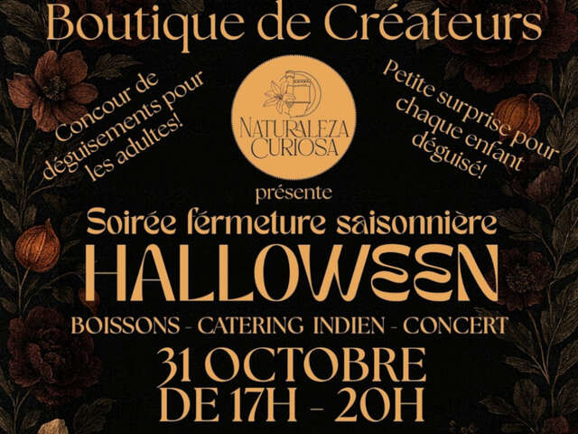 SOIRÉE DE FERMETURE SAISONNIÈRE SUR LE THÈME D’HALLOWEEN
