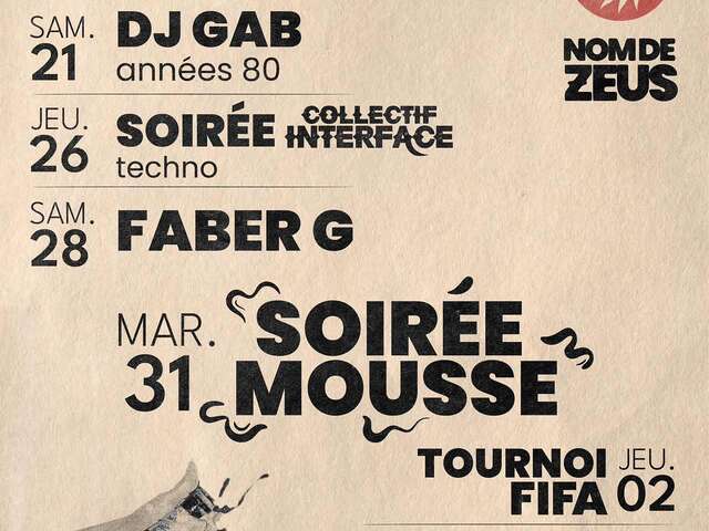 DJ Faber G au Nom de Zeus