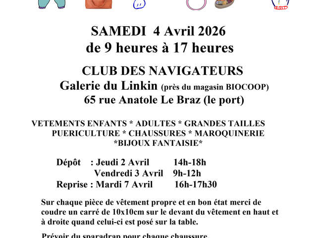 Bourse aux vêtements printemps - été