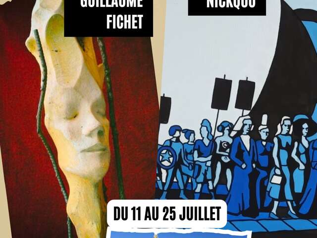 Guillaume FICHET (sculpture) & NICKQUO (peinture)