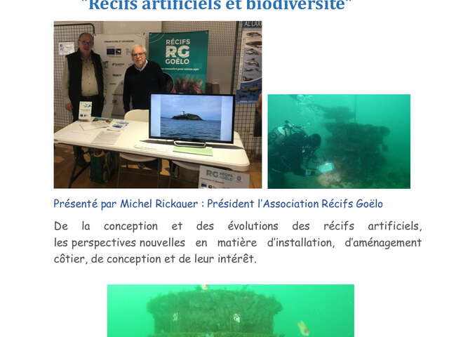 Conférence: récifs artificiels et Biodiversité