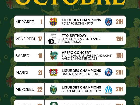 Ligue des Champions au Pub Le Britannia