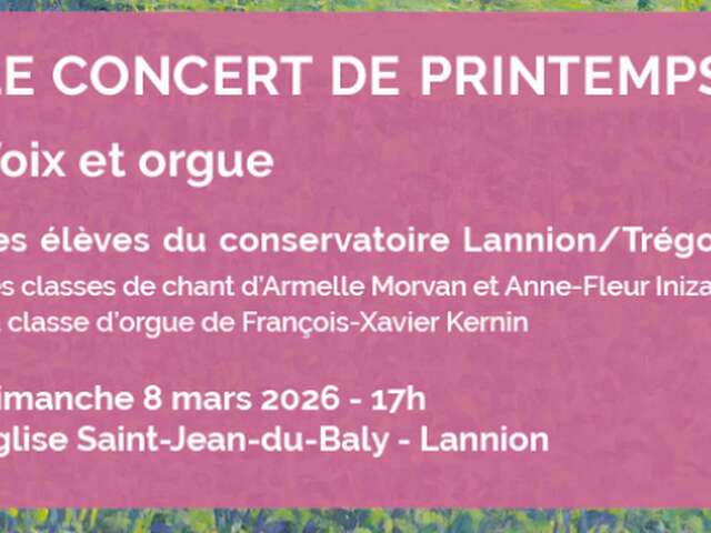 Concert de printemps - voix et orgue