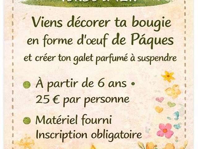 Atelier de créations de bougies