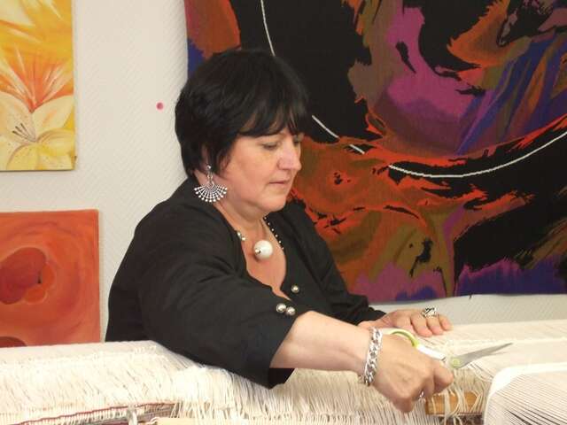 Visite de l'atelier de Françoise Vernaudon
