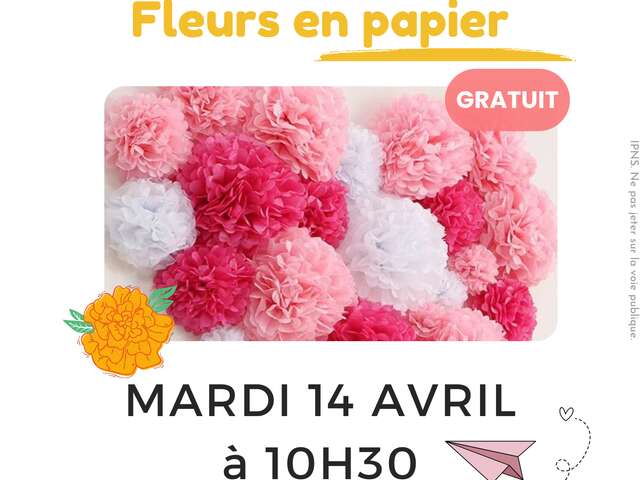 Atelier fleurs en papier