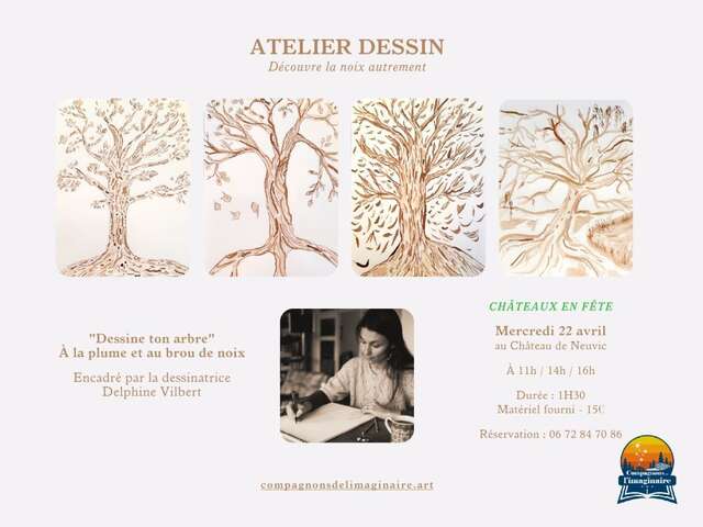 Atelier Dessin au Château de Neuvic - Châteaux en Fête