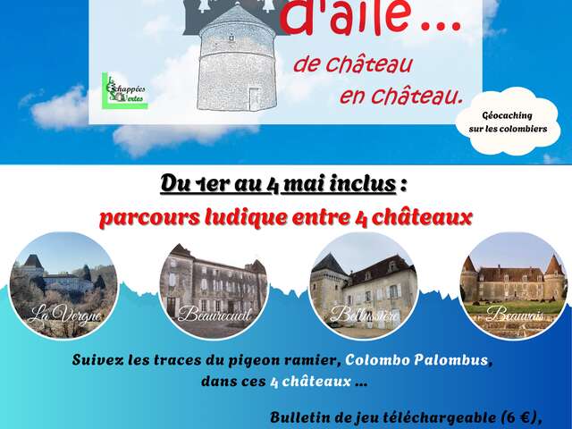 Géocaching en circuit sur les colombiers de 4 châteaux