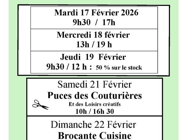 Brocante spéciale cuisine