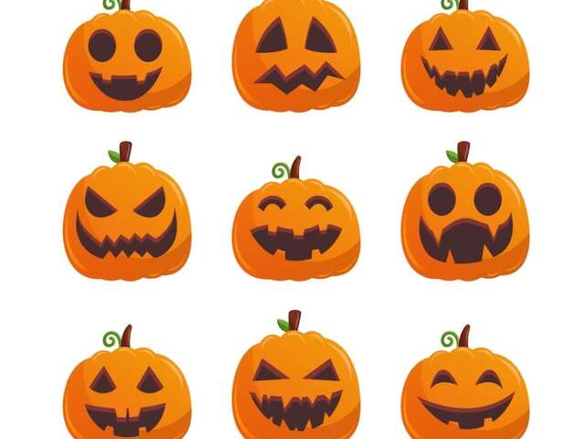 Décoration de citrouilles