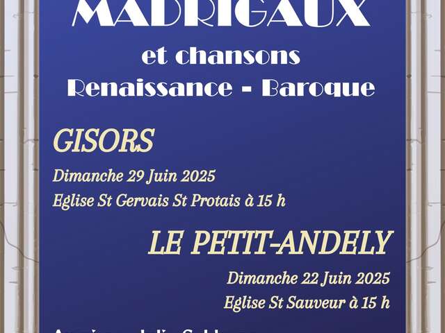 Madrigaux et chansons Renaissance - Baroque