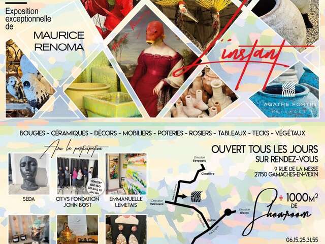 Portes ouvertes & exposition chez Agathe Fortin Showroom "L'Instant"