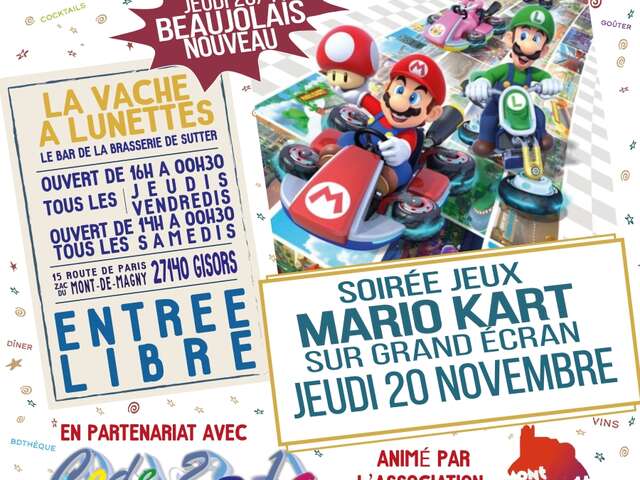 Soirée Beaujolais Nouveau et soirée jeux